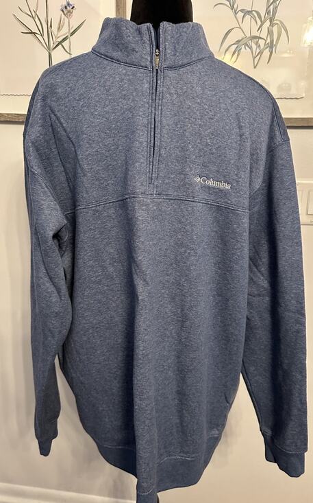 Columbia Other - Columbia Men's Blue Half-Zip Pullover Sweatshirt XXL Soft Outdoor Nature Classic